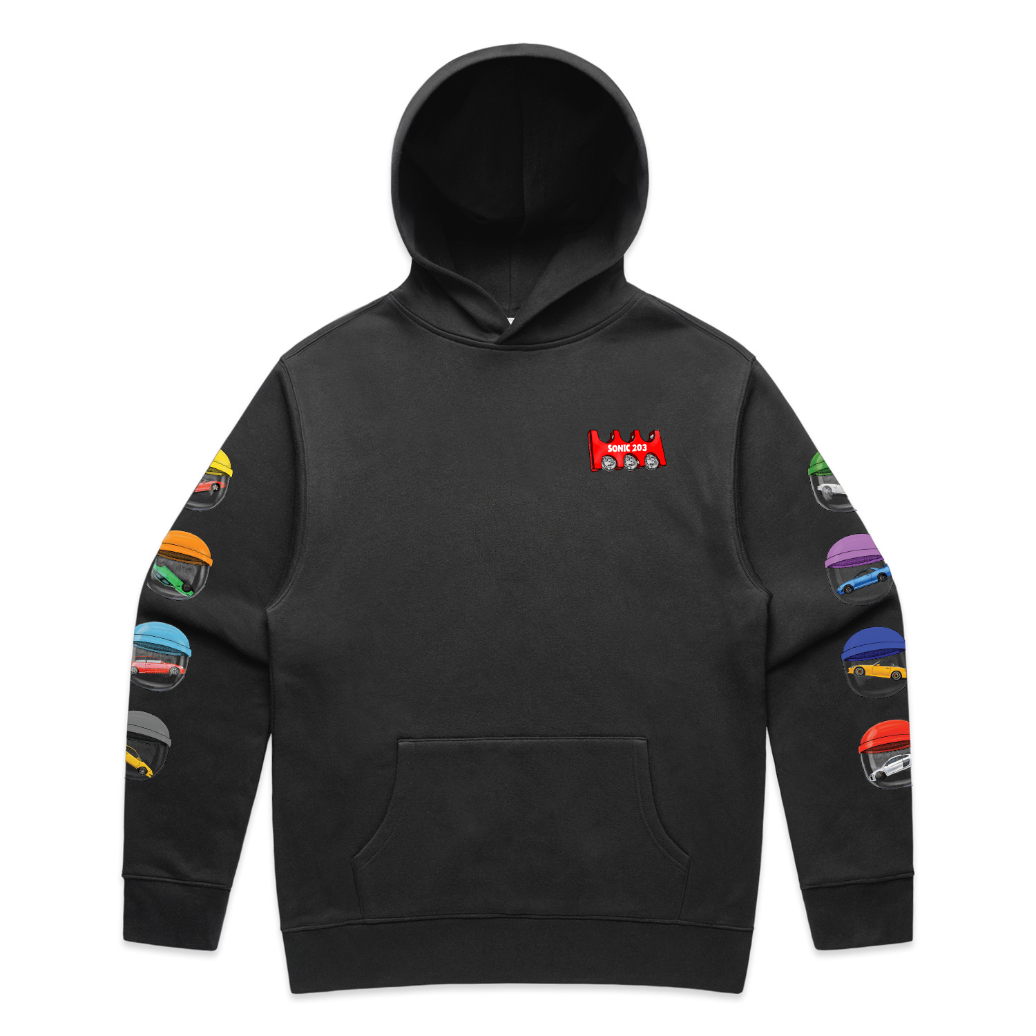 New England Motors - Sonic 203 Gachapon Pullover Hooded Sweatshirt