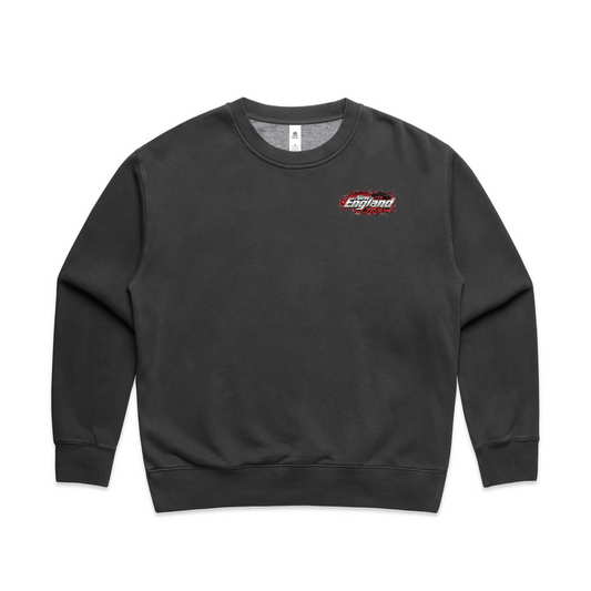 New England Motors - Women's Relax Faded Crewneck Sweatshirt