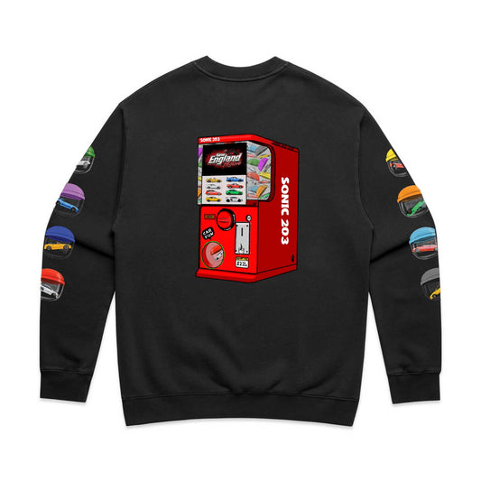 New England Motors - Sonic 203 Gachapon Faded Crewneck Sweatshirt