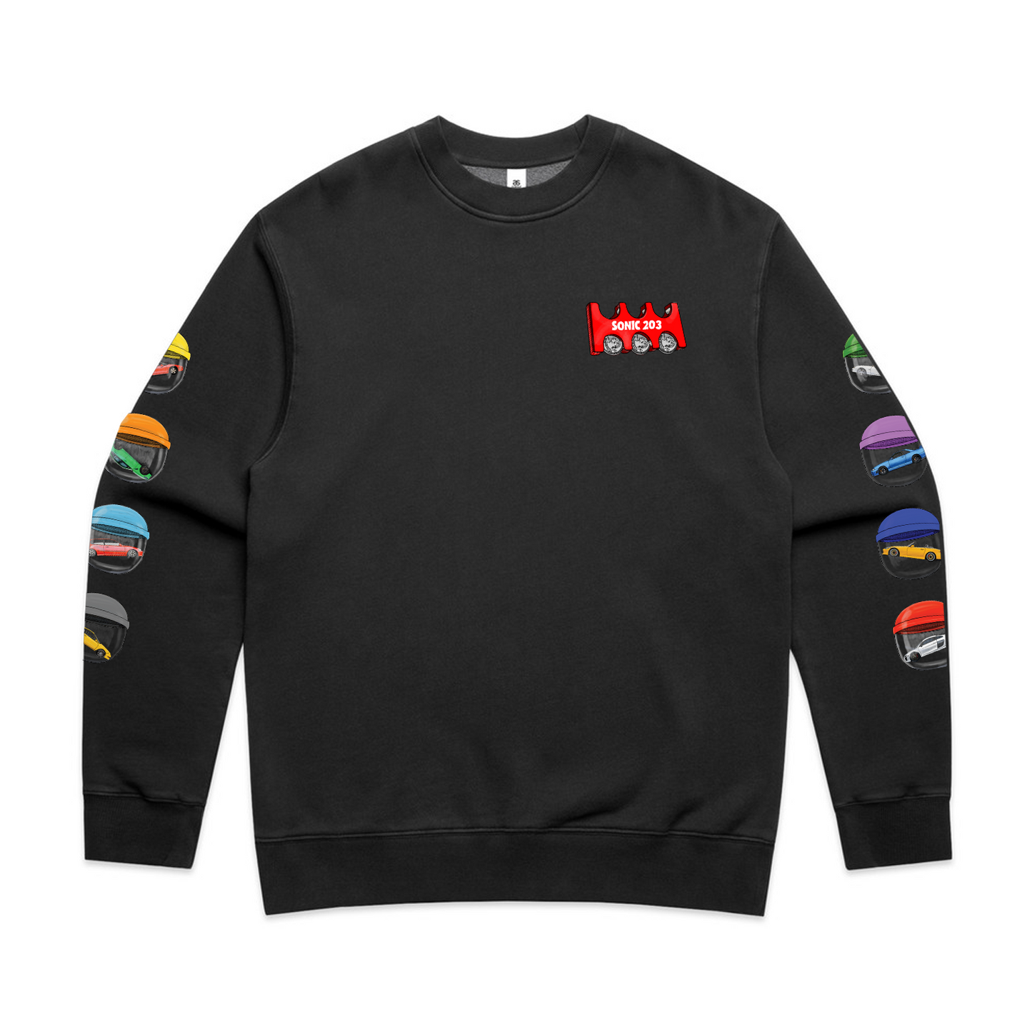 New England Motors - Sonic 203 Gachapon Faded Crewneck Sweatshirt