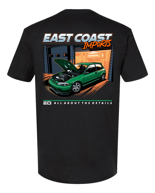 East Coast Imports Green Civic Tee – "All About The Details" Series